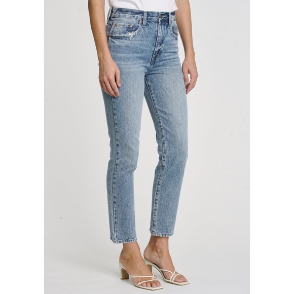 Pistola Keaton Blue Slim Straight Leg Jeans Classic Denim Size 30 - Picture 2 of 14